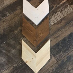 Set of 3 chevron arrow wall decor